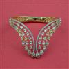 American Diamond Classic Kada With 2 Tone Plating Rhodium Plating