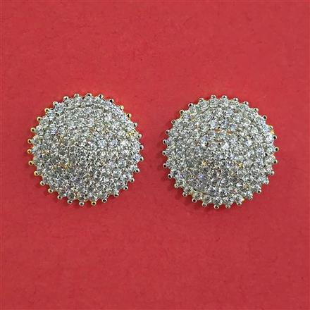 American Diamond Tops With 2 Tone Plating Rhodium Plating
