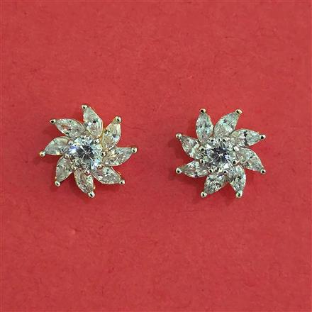 American Diamond Tops With 2 Tone Plating Rhodium Plating