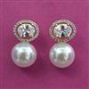 American Diamond Moti Earring With 2 Tone Plating
