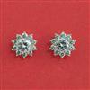 American Diamond Tops With 2 Tone Plating Rhodium Plating