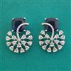 American Diamond Classic Earring With Rhodium Plating