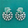 American Diamond Classic Earring With Rhodium Plating