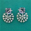 American Diamond Classic Earring With Rhodium Plating