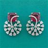 American Diamond Classic Earring With Rhodium Plating