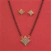 American Diamond Classic Mangalsutra With 2 Tone Plating Rhodium Plating