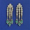 American Diamond Classic Earring With Mehndi Plating
