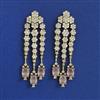 American Diamond Classic Earring With Mehndi Plating