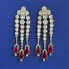American Diamond Classic Earring With Mehndi Plating