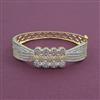 American Diamond Openable Kada With 2 Tone Plating