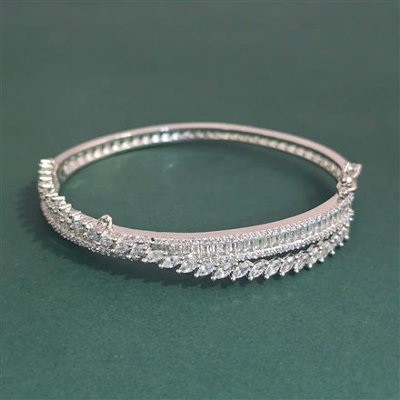 American Diamond Openable Kada With Mehndi Plating 2 Tone Plating