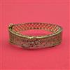 American Diamond Openable Kada With Mehndi Plating Rhodium Plating