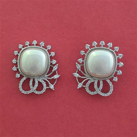 American Diamond Tops With 2 Tone Plating Rhodium Plating