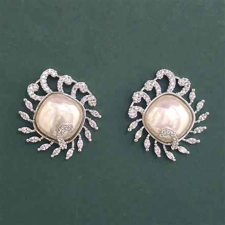 American Diamond Tops With 2 Tone Plating Rhodium Plating