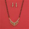 American Diamond Classic Mangalsutra With 2 Tone Plating