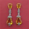 American Diamond Classic Earring With Rhodium Plating