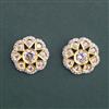 American Diamond Tops with Rhodium Plating 2 Tone Plating