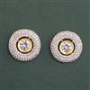 American Diamond Tops with Rhodium Plating 2 Tone Plating