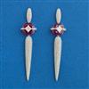 American Diamond Classic Earring With Rhodium Plating