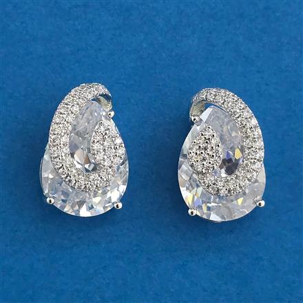 American Diamond Tops With Rhodium Plating