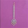 American Diamond Classic Tikka With 2 Tone Plating Rhodium Plating