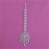 American Diamond Classic Tikka With 2 Tone Plating Rhodium Plating