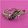 American Diamond Openable Kada With Mehndi Plating