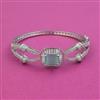 American Diamond Openable Kada With Rhodium Plating