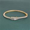 American Diamond Openable Kada With 2 Tone Plating