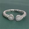 American Diamond Classic Kada With 2 Tone Plating Rhodium Plating