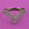 American Diamond Classic Kada With Mehndi Plating 2 Tone Plating Rhodium Plating
