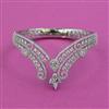 American Diamond Classic Kada With Mehndi Plating 2 Tone Plating Rhodium Plating