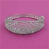 American Diamond Openable Kada With Mehndi Plating 2 Tone Plating Rhodium Plating