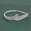 American Diamond Openable Kada With Mehndi Plating 2 Tone Plating Rhodium Plating