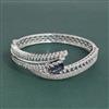 American Diamond Openable Kada With Rhodium Plating