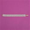 American Diamond Classic Bracelet With 2 Tone Plating Rhodium Plating