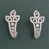 American Diamond Classic Earring With Mehndi Plating 2 Tone Plating Rhodium Plating