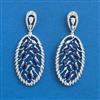 American Diamond Classic Earring With Rhodium Plating