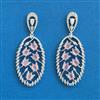 American Diamond Classic Earring With Rhodium Plating
