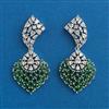 American Diamond Classic Earring With Rhodium Plating