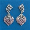 American Diamond Classic Earring With Rhodium Plating