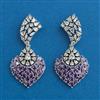 American Diamond Classic Earring With Rhodium Plating