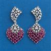 American Diamond Classic Earring With Rhodium Plating