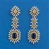 American Diamond Classic Earring With 2 Tone Plating