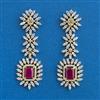 American Diamond Classic Earring With 2 Tone Plating
