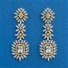American Diamond Classic Earring With 2 Tone Plating