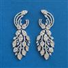 American Diamond Classic Earring With Rhodium Plating