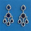 American Diamond Classic Earring With Rhodium Plating
