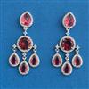 American Diamond Classic Earring With Rhodium Plating