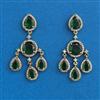 American Diamond Classic Earring With Mehndi Plating